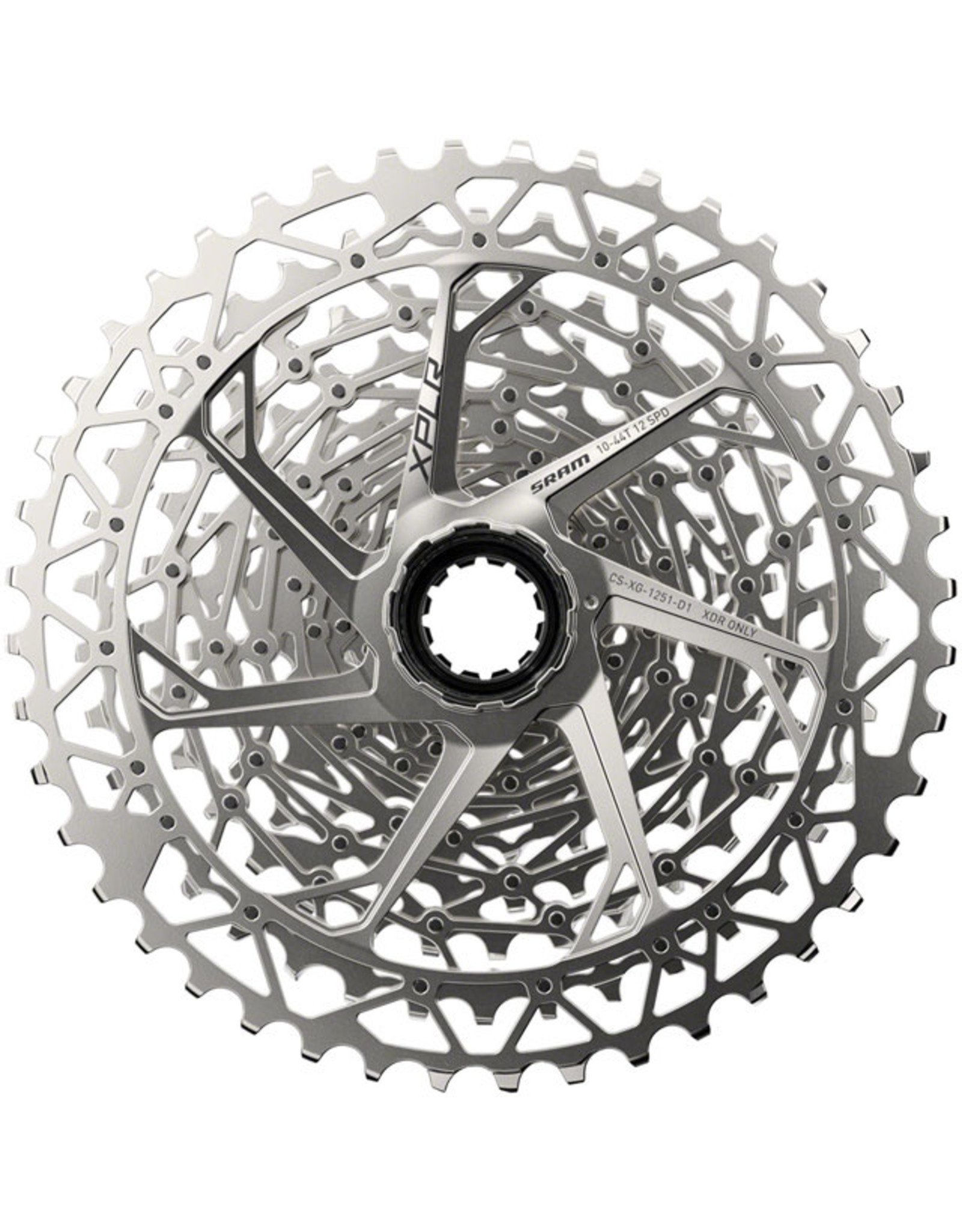 SRAM SRAM XPLR XG-1251 Cassette - 12-Speed, 10-44t, Silver, For XDR Driver Body, D1