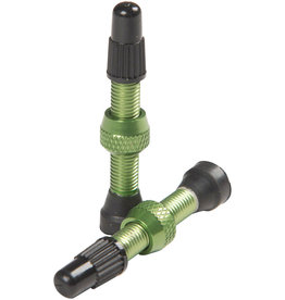 Stans No Tubes Stan's NoTubes Alloy Valve Stems - 35mm, Pair, Green