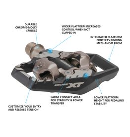 Shimano Shimano PD-M8120 Deore XT Pedals, w/ Cleat (SM-SH51)