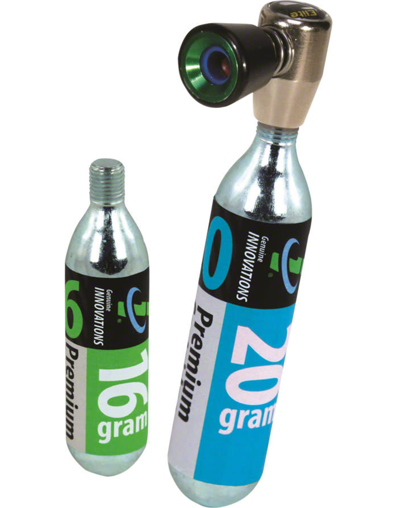 Genuine Innovations Genuine Innovations Air Chuck Elite Inflator: Includes 16gram and 20gram CO2 Cartridge