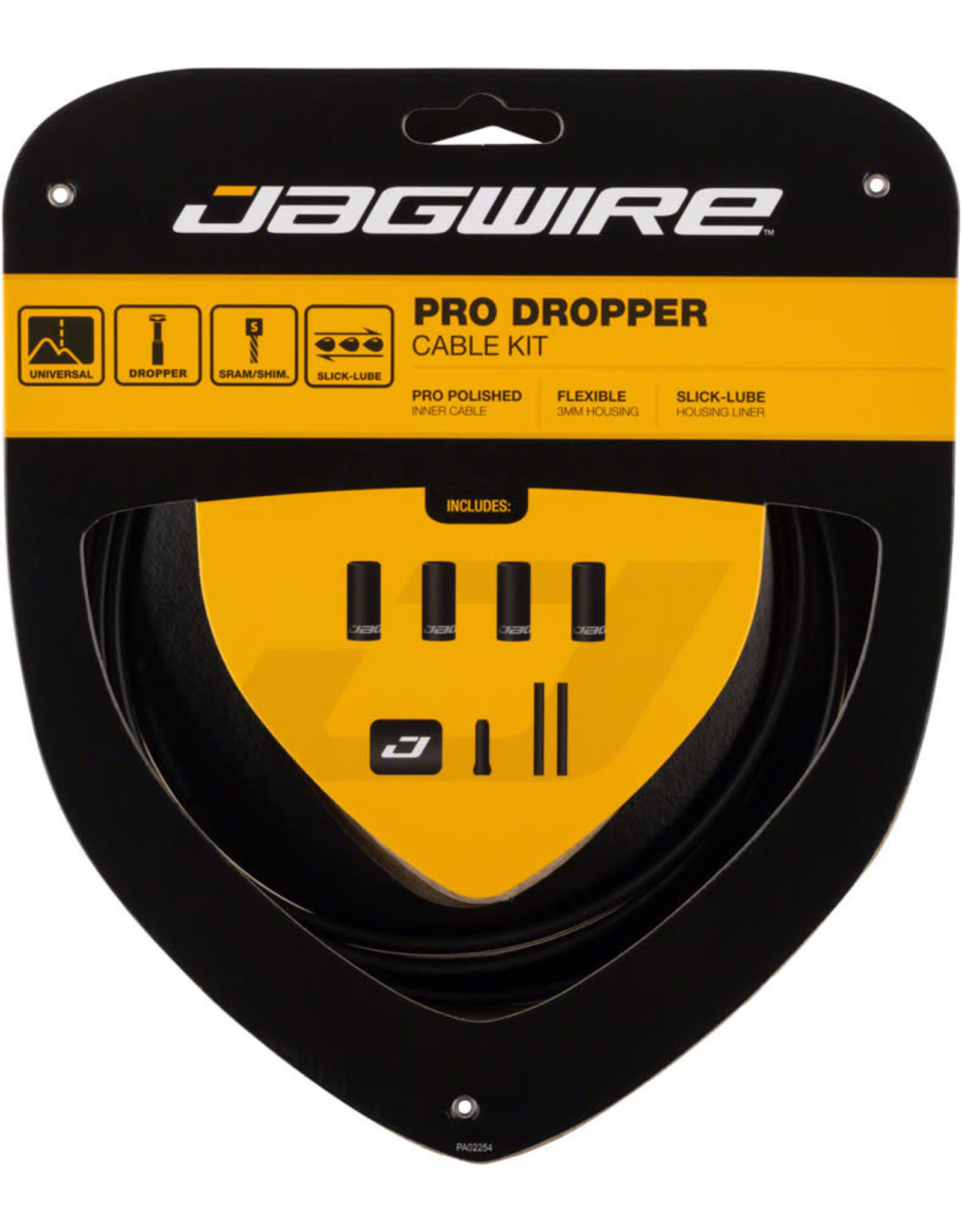 Jagwire Jagwire Pro Dropper Cable Kit with 3mm Housing and Polished Cables, Black