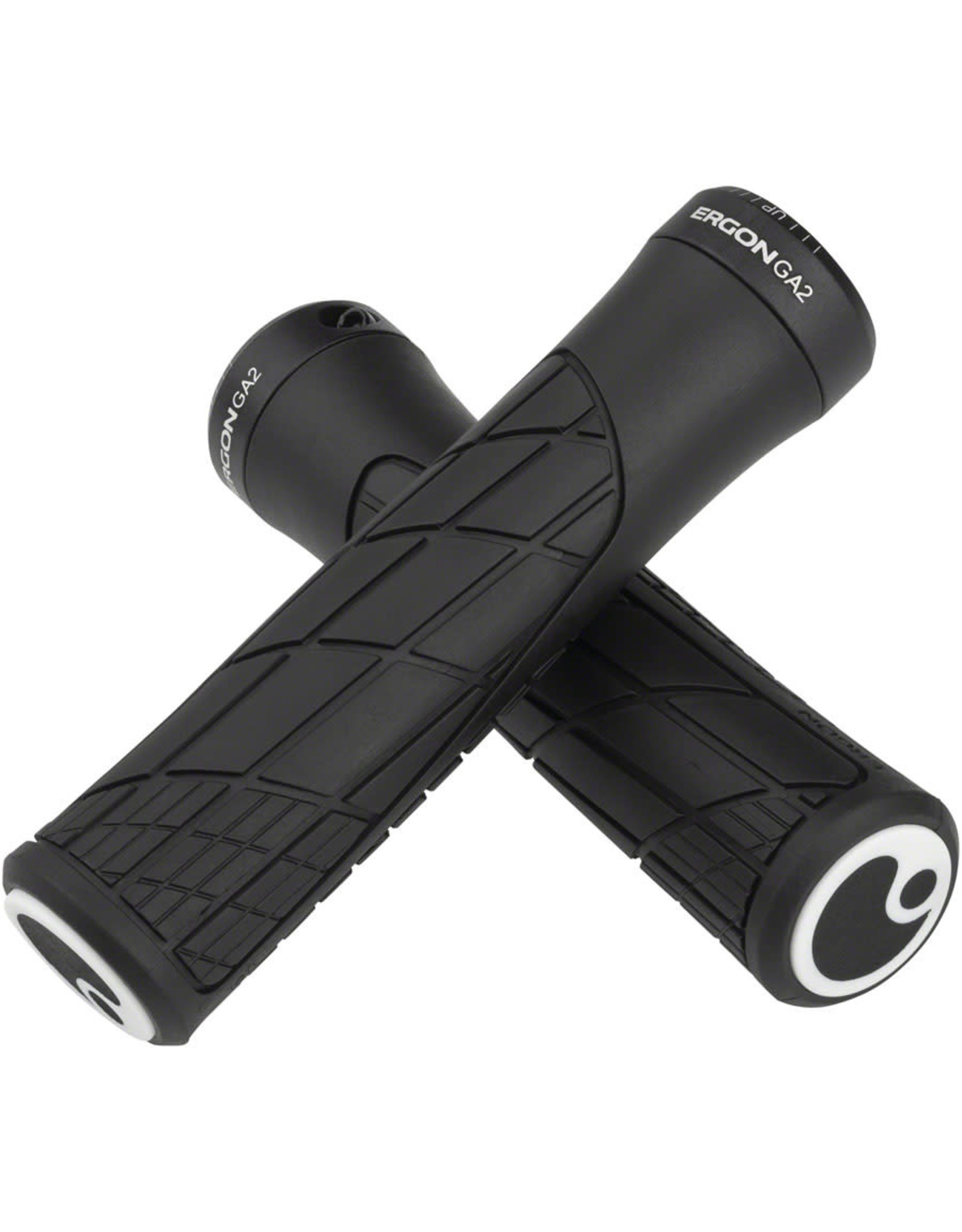 Ergon Ergon GA2 Grips - Black, Lock-On