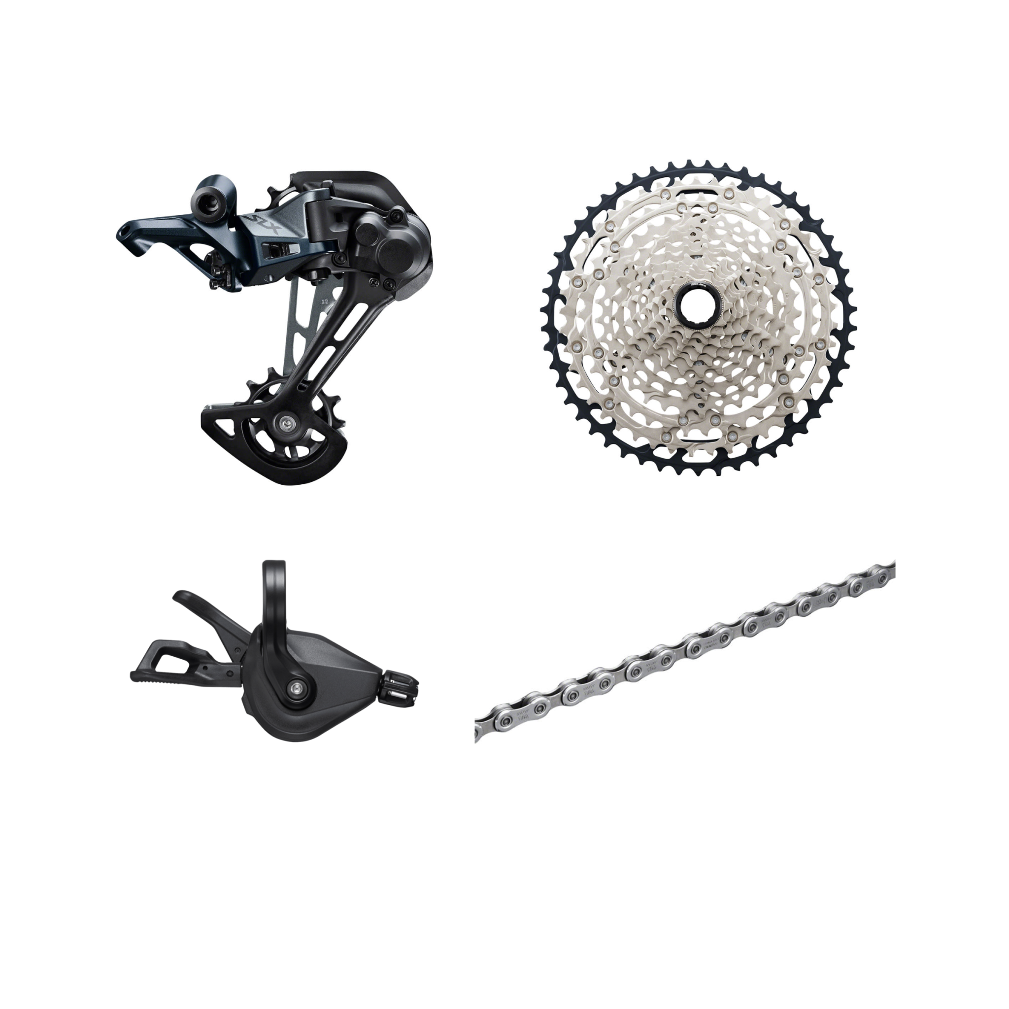 Shimano SLX 12-Speed Drivetrain Kit (Derailleur, Shifter, Cassette, and  Chain) - Two Hoosiers Cyclery, LLC