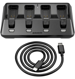 SRAM SRAM AXS eTap 4-Port Battery Base Charger - Includes USB-C Cord (Batteries not included)