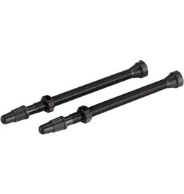 Whisky Parts Co. WHISKY No.9 Alloy Tubeless Valves - Pair, 80mm, Black