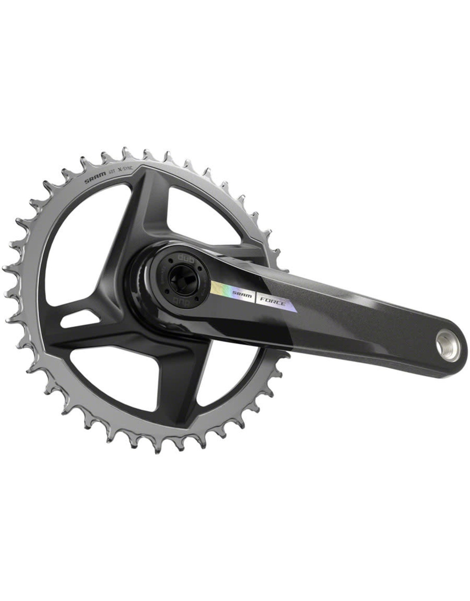 SRAM SRAM Force 1 Wide Crankset - 165mm, 12-Speed, 40t, Direct Mount, DUB  Spindle Interface, Iridescent Gray, D2