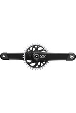 SRAM SRAM XX Eagle T-Type Wide Crankset - 165mm, 12-Speed, 32t Chainring, Direct Mount, 2-Guards DUB Spindle Interface, Black