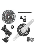 SRAM SRAM X0 Eagle T-Type Ebike AXS Groupset - 104BCD 34T Chainring, Derailleur, Shifter, 10-52t Cassette, Clip-On Guard, Arms not included
