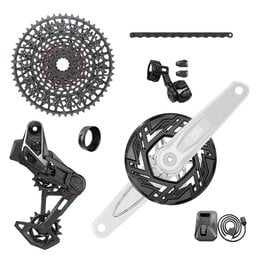 SRAM SRAM X0 Eagle T-Type Ebike AXS Groupset - 104BCD 36T Chainring, Derailleur, Shifter, 10-52t Cassette, Clip-On Guard, Arms not included
