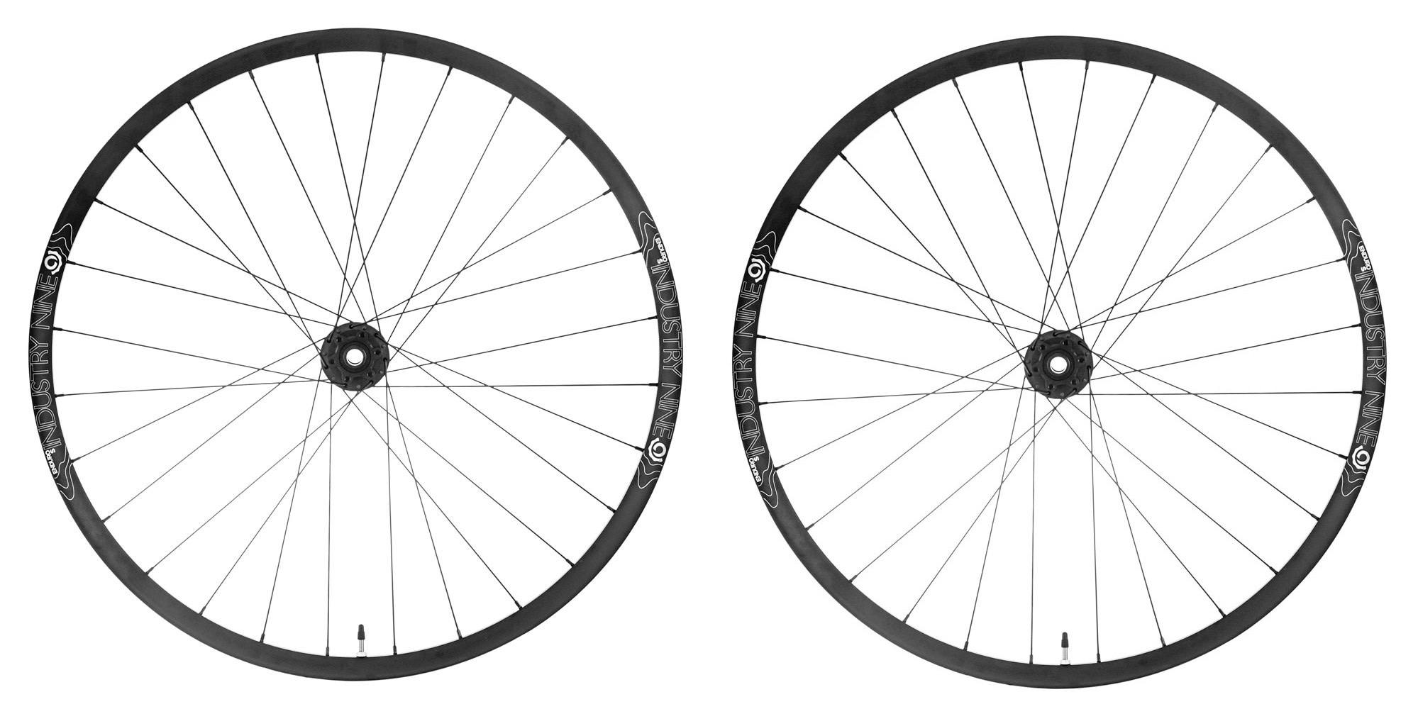 C: Industry Nine Hydra Classic - Enduro-S - 29/27.5 MX Wheelset - 6 Bolt  15x110 12x148 MS - Black Hub - Black Spokes