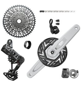 SRAM SRAM GX Eagle T-Type Ebike AXS Groupset - 104BCD 36T Chainring, Derailleur, Shifter, 10-52t Cassette, Clip-On Guard, Arms not included