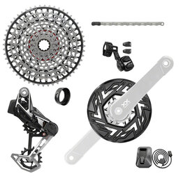 SRAM SRAM XX Eagle T-Type Ebike AXS Groupset - 104BCD 34T Chainring, Derailleur, Shifter, Chain, 10-52t Cassette, Clip-On Guard, Arms not included