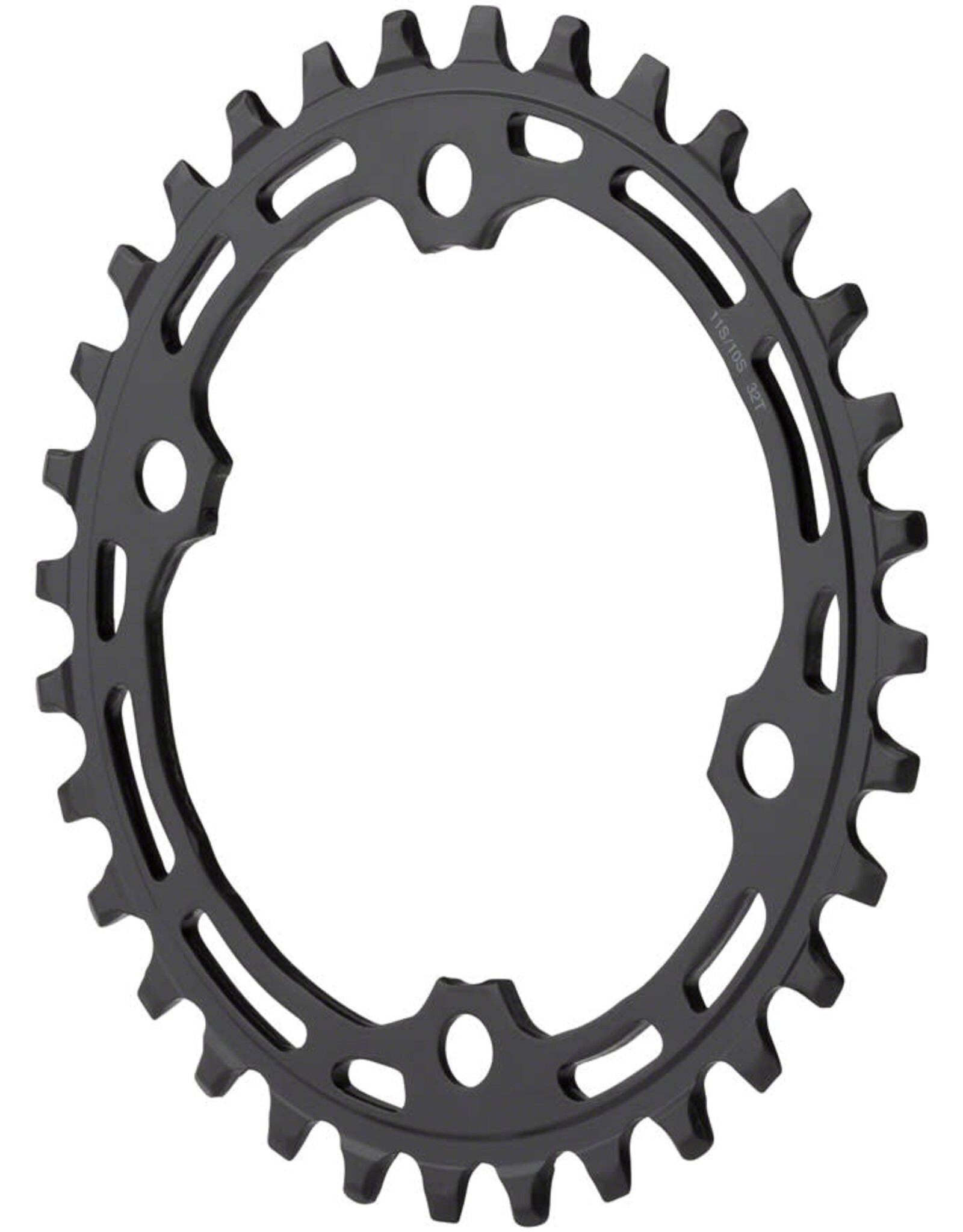 Shimano Shimano Deore M5100-1 Chainring - 30t, 10/11-Speed, Asymmetric 96 BCD, Black
