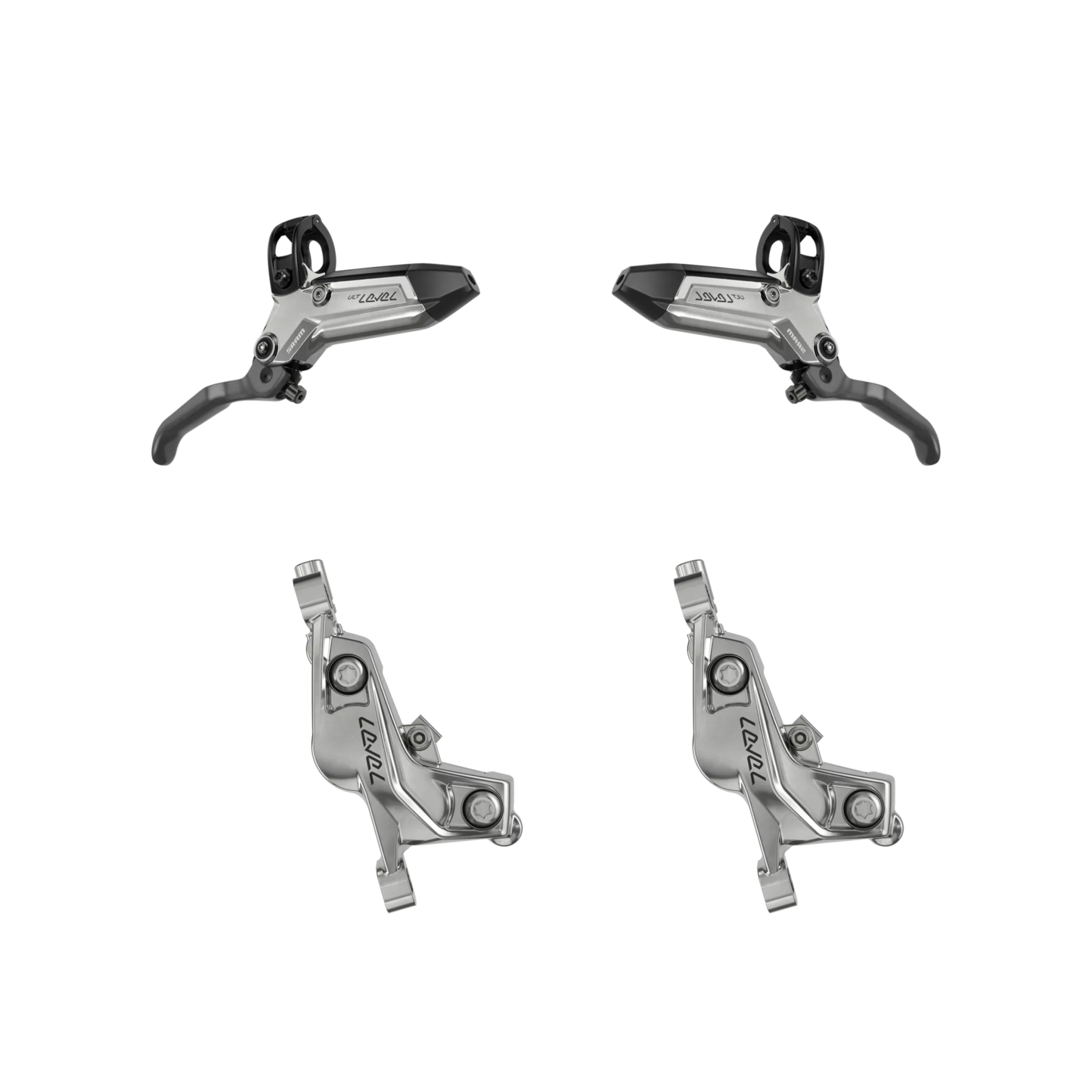 SRAM Level Ultimate Stealth 4-Piston Caliper – Thunder