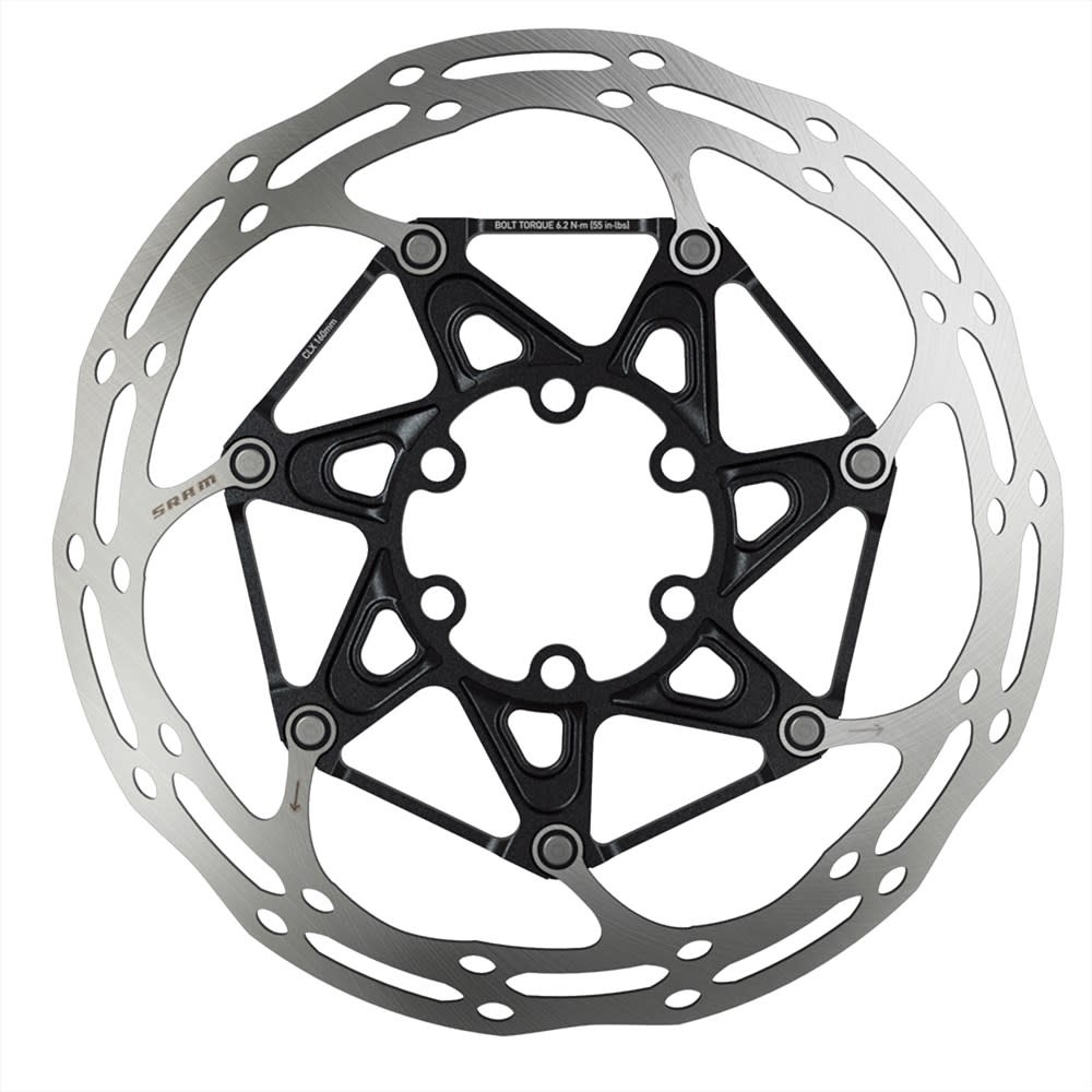 C: SRAM CenterLine X 2-Piece Rotor 6-Bolt - Black (includes Ti