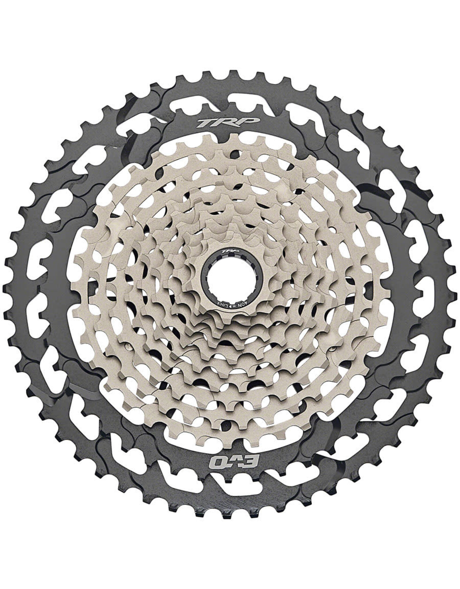 TRP TRP EVO 12 Cassette - 12-Speed, 10-52t, MicroSpline Compatible, Black/Silver