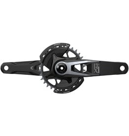 SRAM SRAM X0 Eagle T-Type Wide Crankset - 165mm, 12-Speed, 32t Chainring, Direct Mount, 2-Guards, DUB Spindle Interface, Black, V2