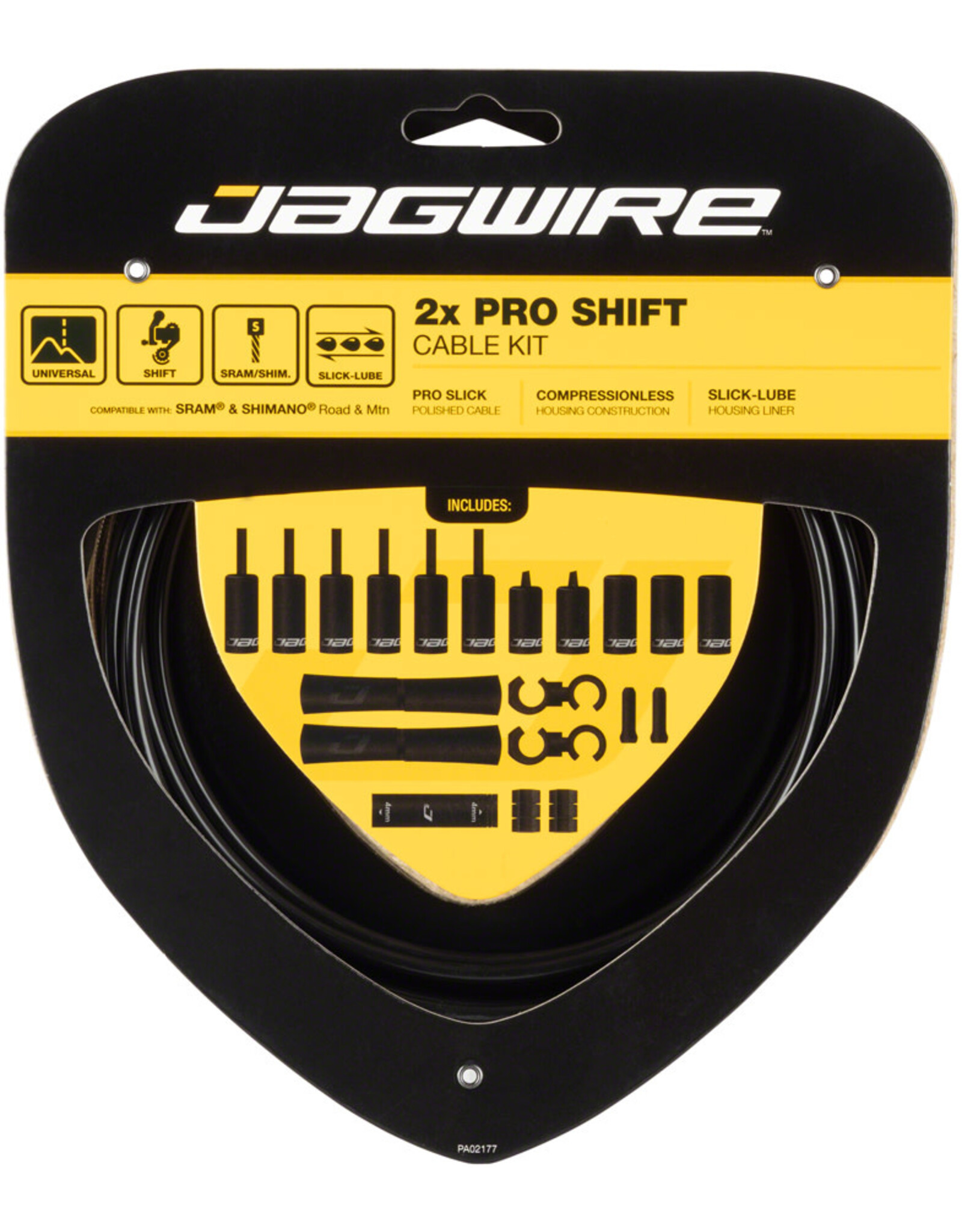 Jagwire Jagwire Pro Shift Kit Road/Mountain SRAM/Shimano, Black