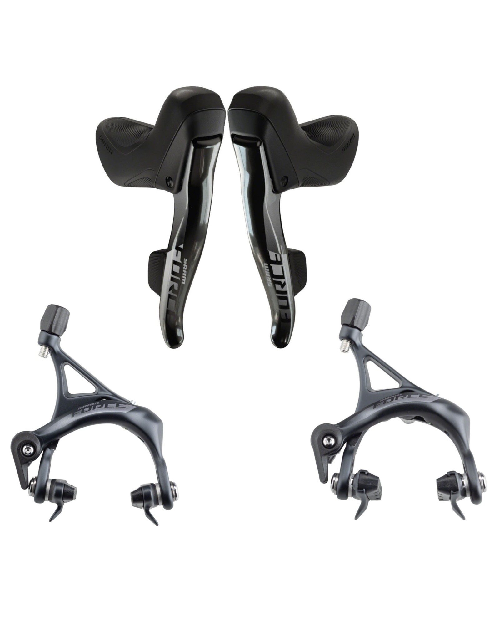 SRAM SRAM Force eTap AXS Shifter / Brake Lever and Caliper Set - Front &  Rear, 12-Speed, For Mechanical Rim Brakes, Black