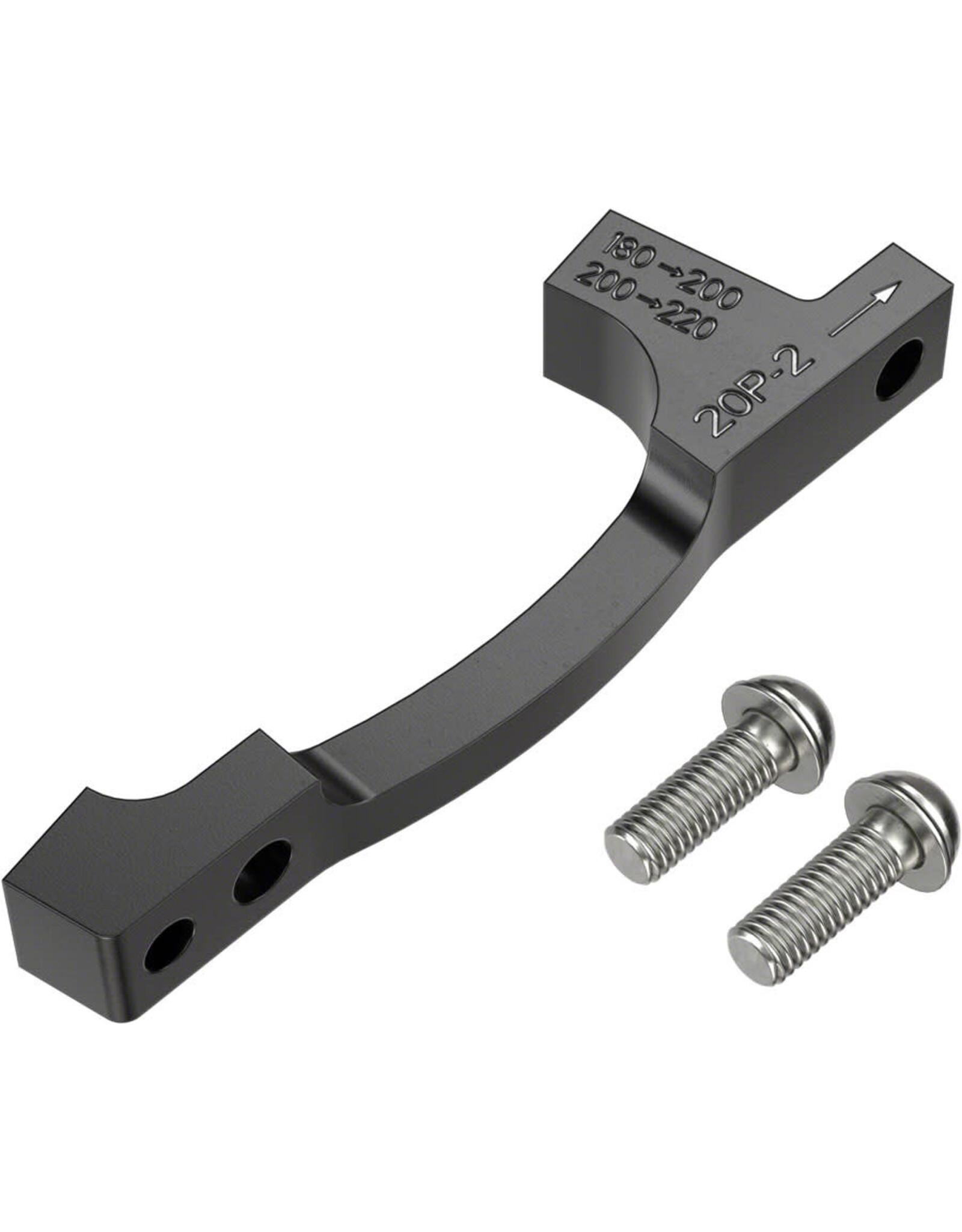 SRAM SRAM Post Bracket 20 P 2 Disc Brake Adaptor -  For 200mm and 220mm Rotors Only, Includes Bracket and Stainless Steel Bolts