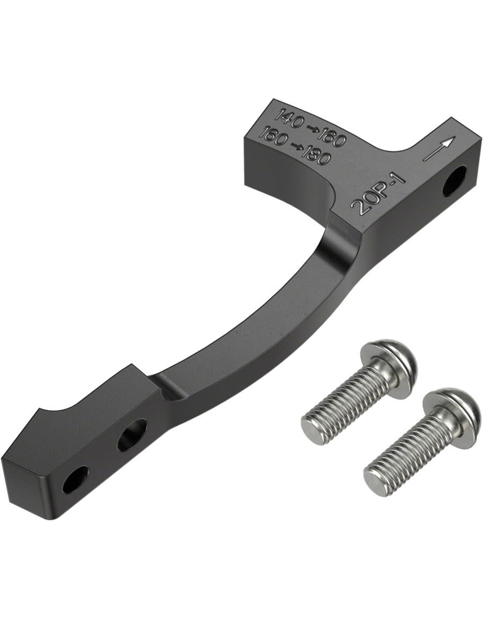 SRAM SRAM Post Bracket 20 P 1 Disc Brake Adaptor -  For 160mm and 180mm Rotors Only, Includes Bracket and Stainless Steel Bolts