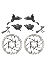 SRAM SRAM Maven Silver Stealth Disc Brake & Rotor Kit - 2 Brakes w/ Hose, 2 Rotors, 2 Post Mount Adapters, (Color Black), A1