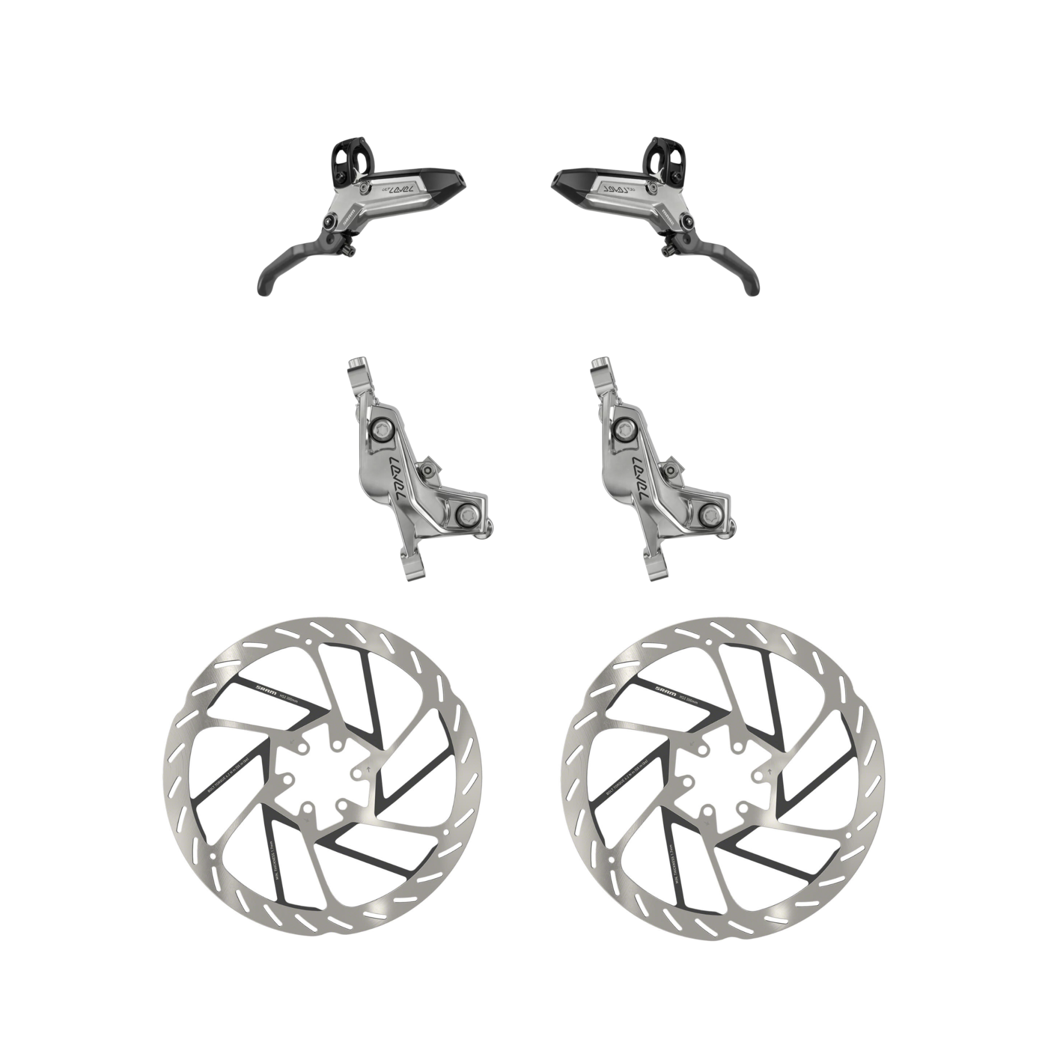 SRAM Level Ultimate Stealth Disc Brake Rotor Set Front SRAM Level Ultimate Stealth Disc Brake Rotor Set Front