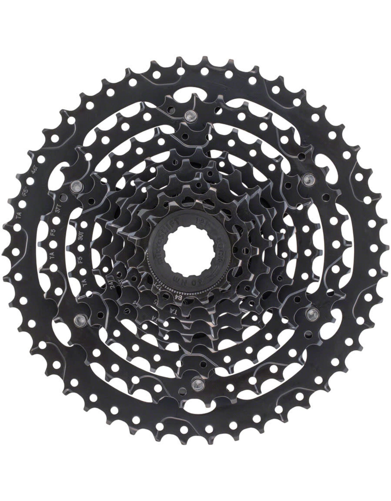 microSHIFT microSHIFT Acolyte Cassette - 8 Speed, 12-46t, Black, ED Coated