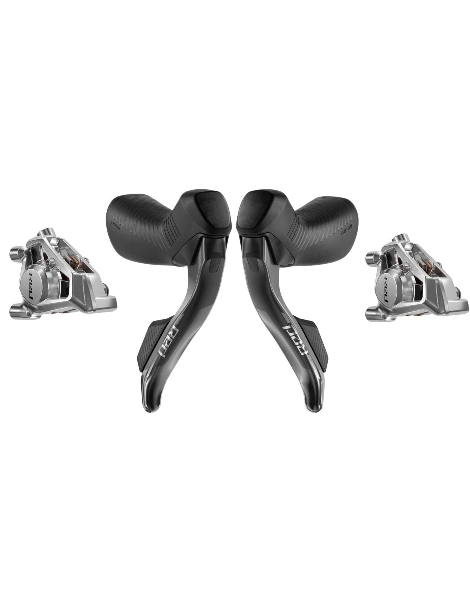 SRAM SRAM RED AXS HRD Shift/Brake Lever and Hydraulic Disc Caliper Set - Left/Front & Right/Rear, Flat Mount 20mm Offset, Black, E1