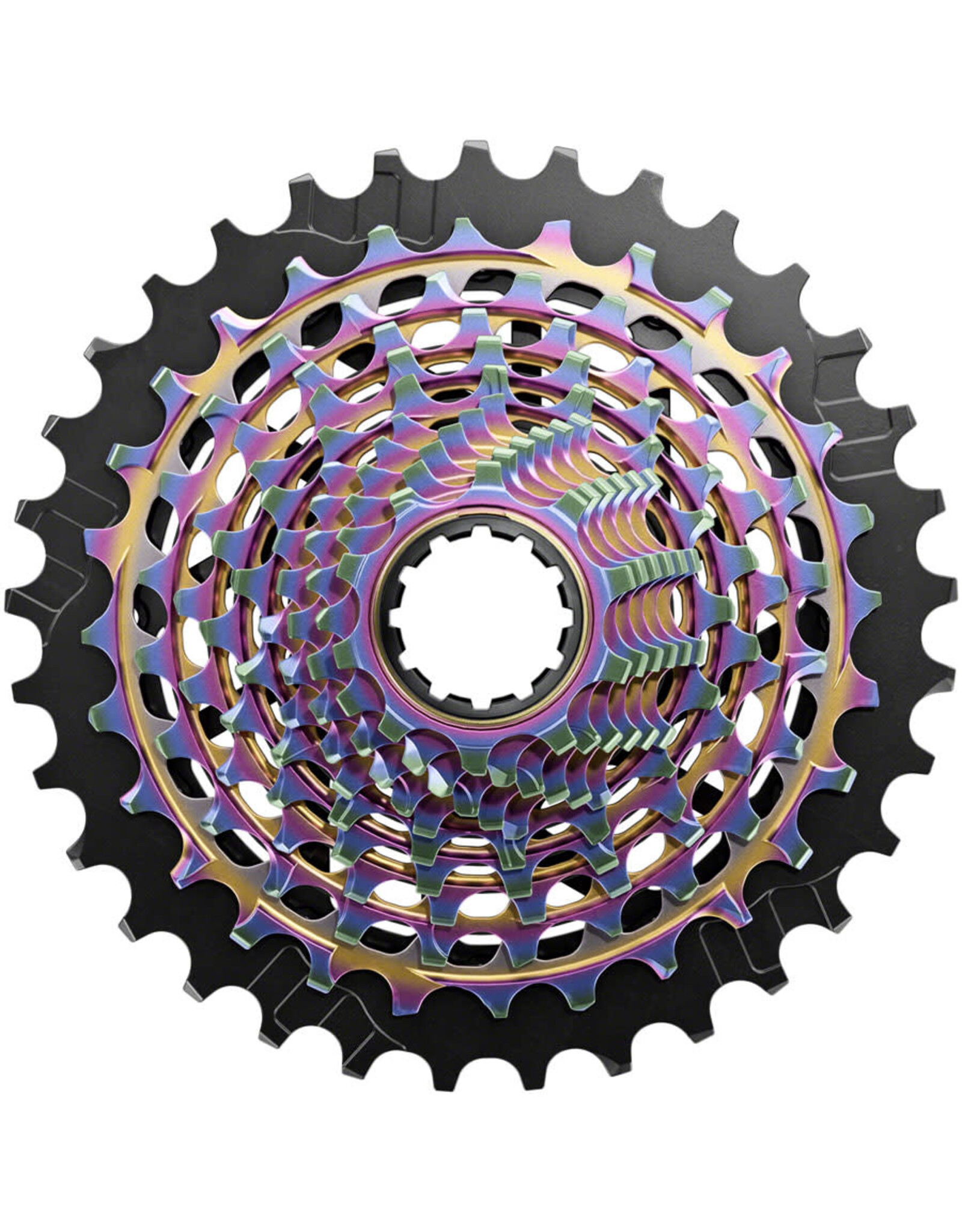 SRAM SRAM RED XG-1290 Cassette - 12-Speed, For XDR Driver Body, Rainbow, E1