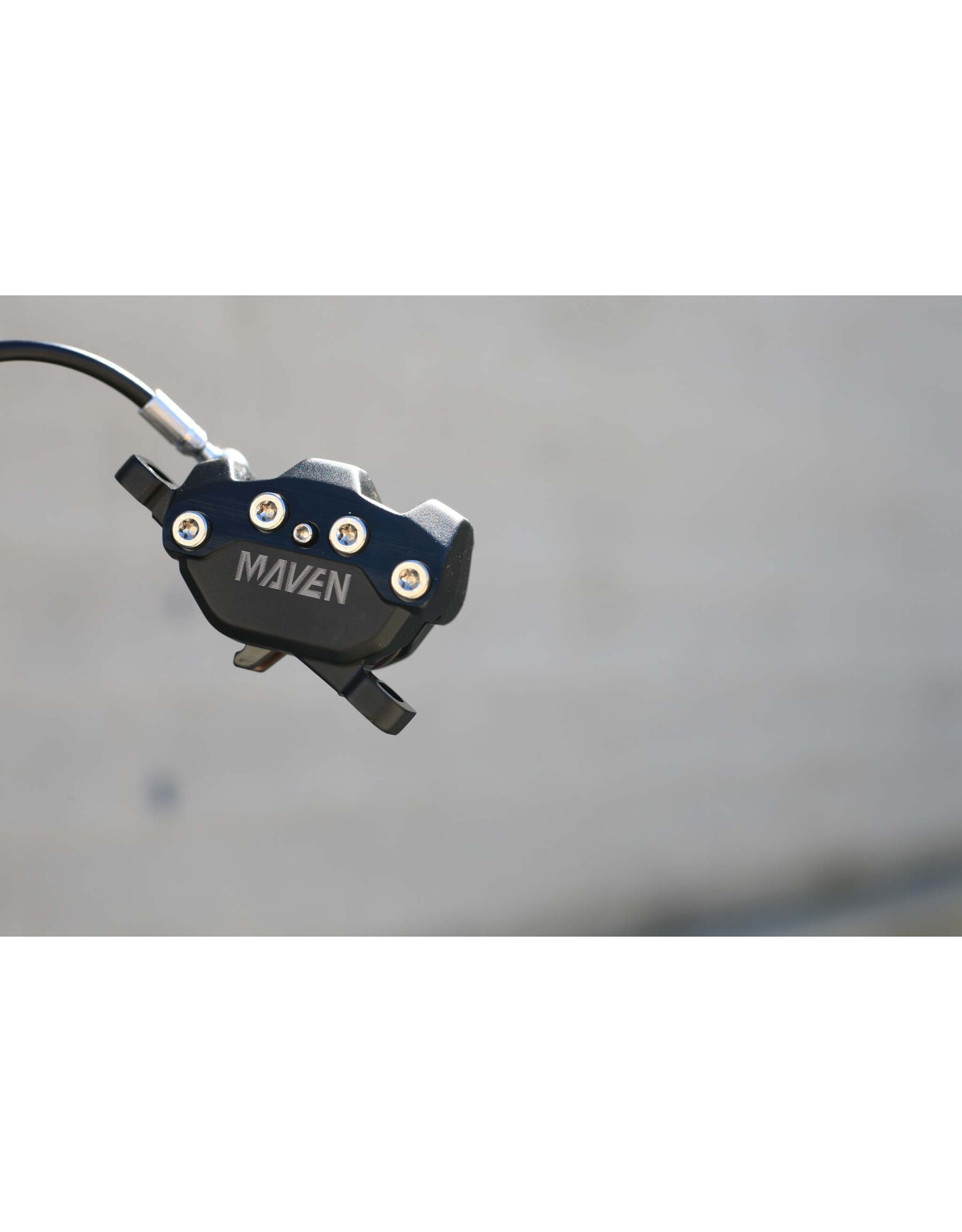 SRAM SRAM Maven Silver Stealth Disc Brake & Rotor Kit - 2 Brakes w/ Hose, 2 Rotors, 2 Post Mount Adapters, (Color Black), A1