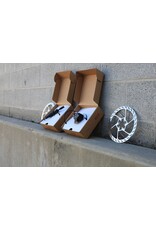 SRAM SRAM Maven Silver Stealth Disc Brake & Rotor Kit - 2 Brakes w/ Hose, 2 Rotors, 2 Post Mount Adapters, (Color Black), A1