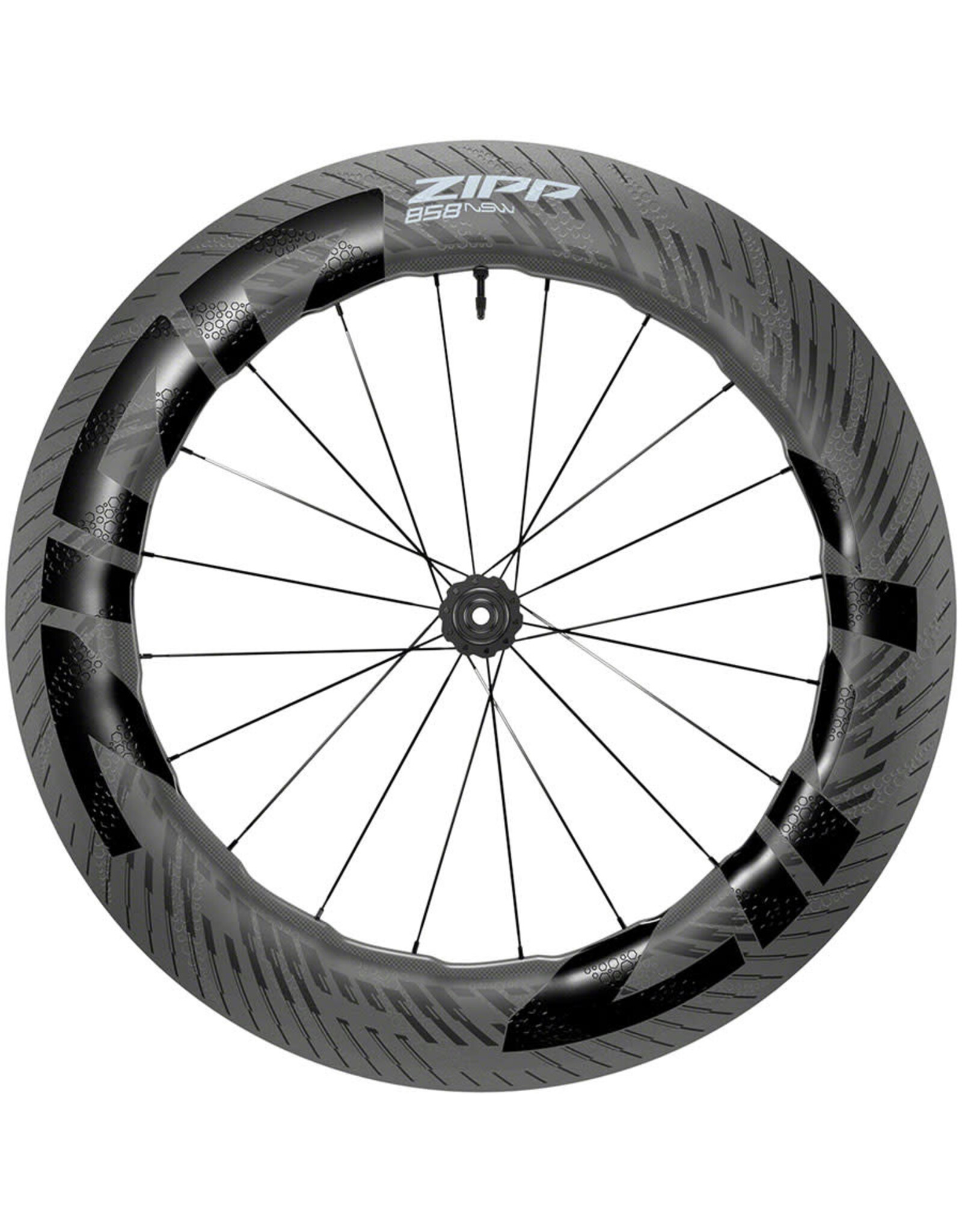 Zipp Zipp 858 NSW Front Wheel - 700, 12 x 100mm, Center-Lock, Tubeless, Carbon, C1