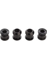 Wolf Tooth Wolf Tooth Set of 4 Chainring Bolts for 1x use, Dual Hex Fittings, Black