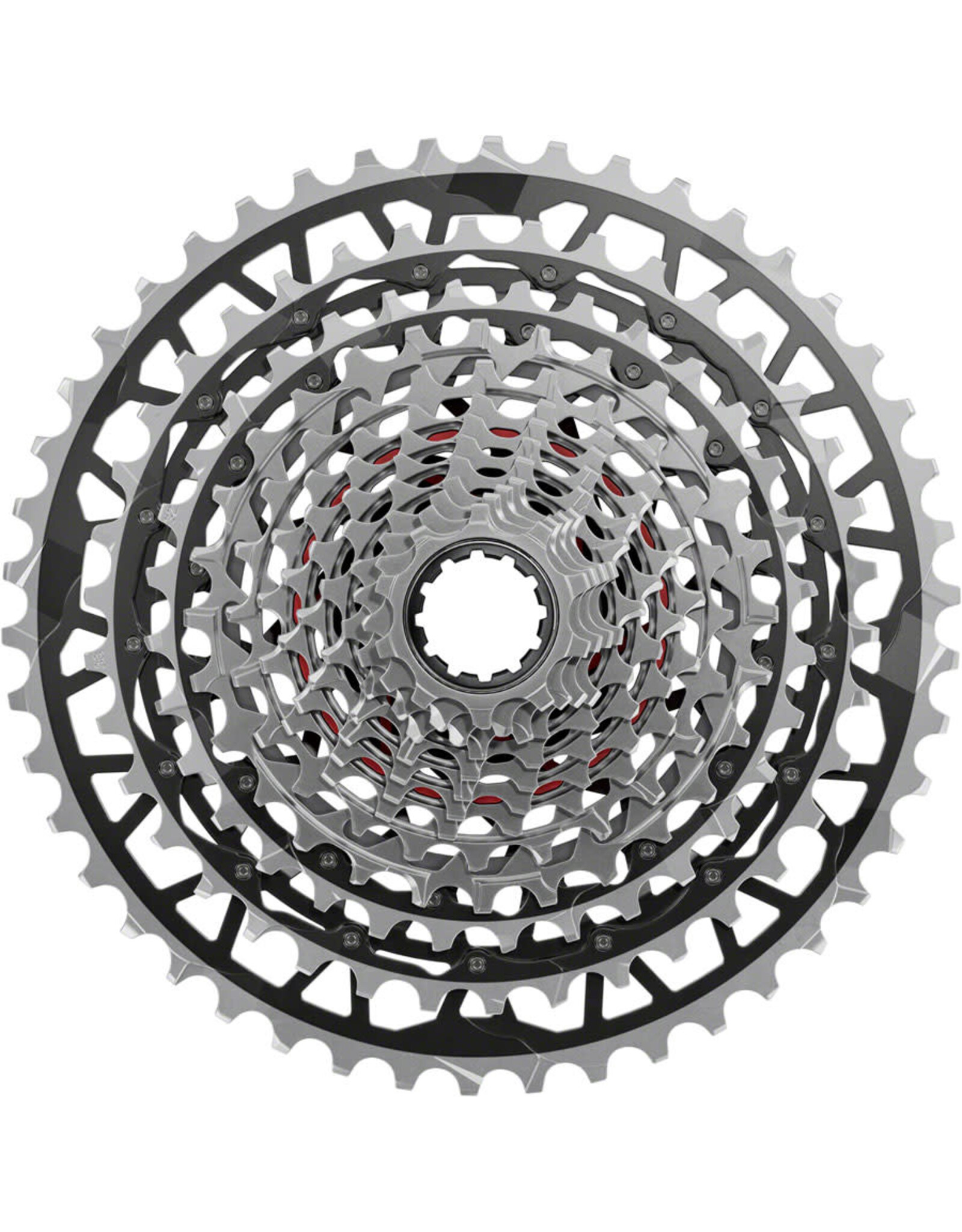 SRAM SRAM RED XPLR XG-1391 Cassette - 13-Speed, 10-46t, For XDR Driver, Black/Silver, E1