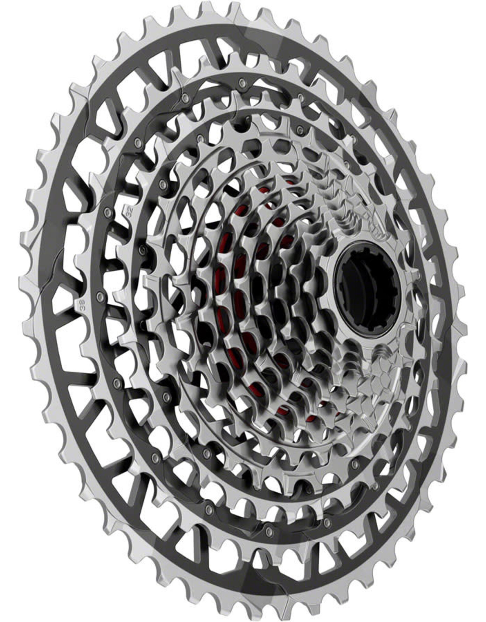 SRAM SRAM RED XPLR XG-1391 Cassette - 13-Speed, 10-46t, For XDR Driver, Black/Silver, E1