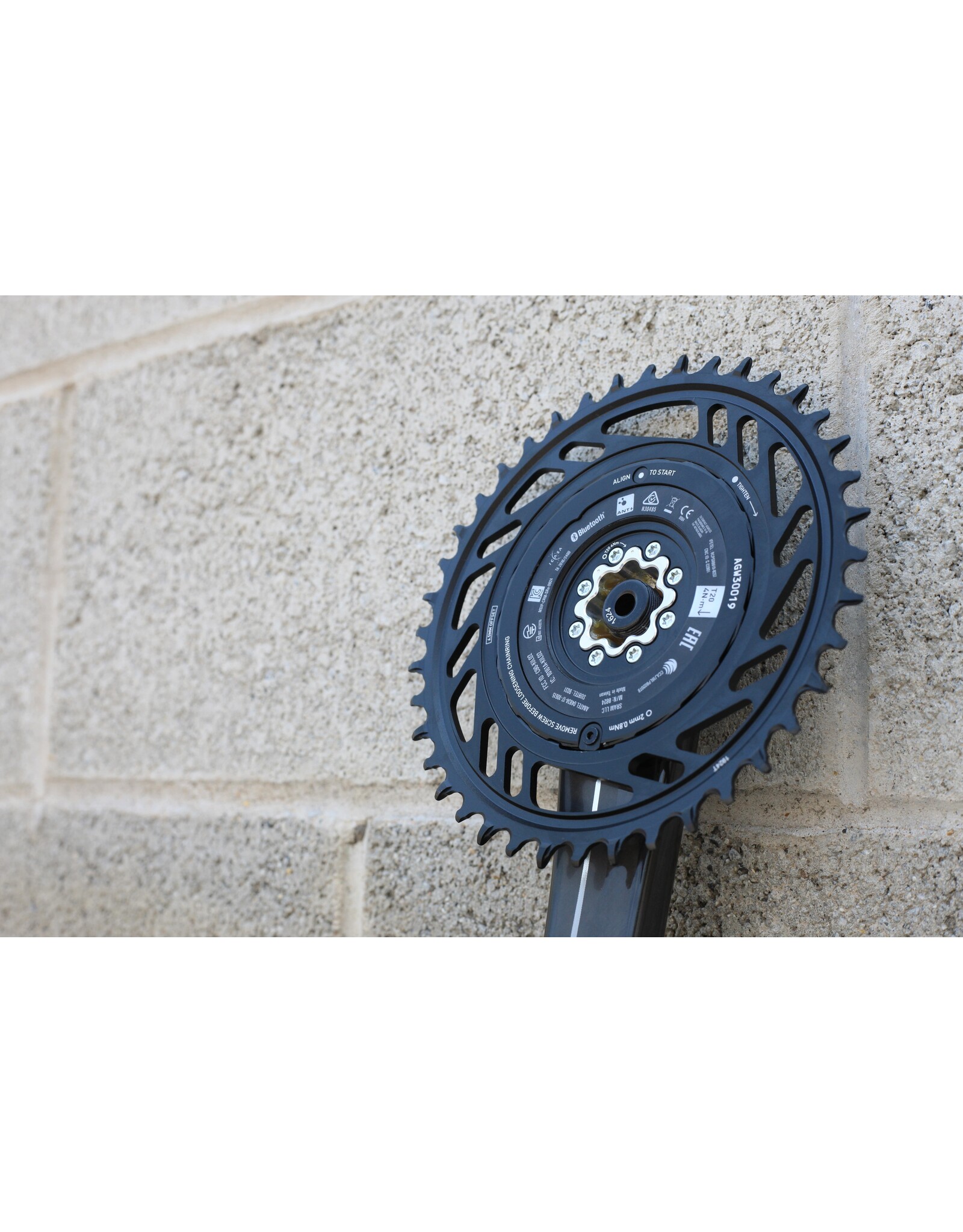 SRAM SRAM RED 1x XPLR AXS Power Meter Wide Crankset - 13-Speed, 40t Threaded Mount, 8-Bolt PM Spider, DUB Spindle, Natural Carbon, E1