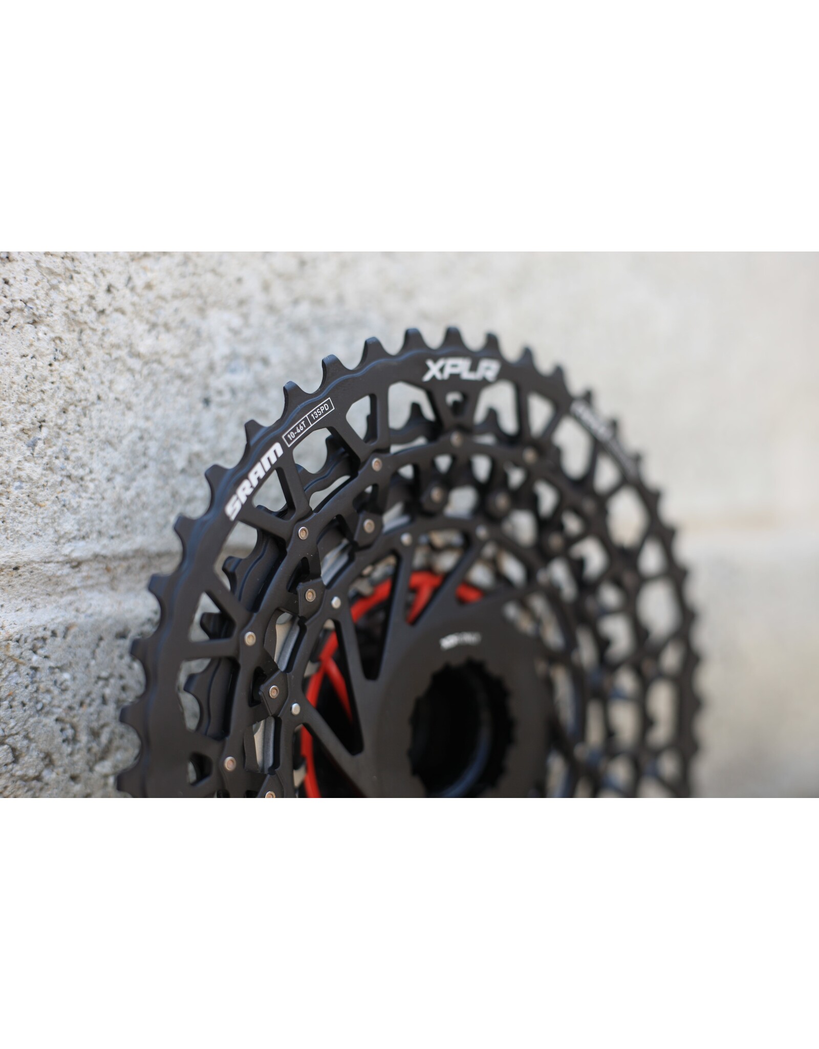 SRAM SRAM RED XPLR XG-1391 Cassette - 13-Speed, 10-46t, For XDR Driver, Black/Silver, E1