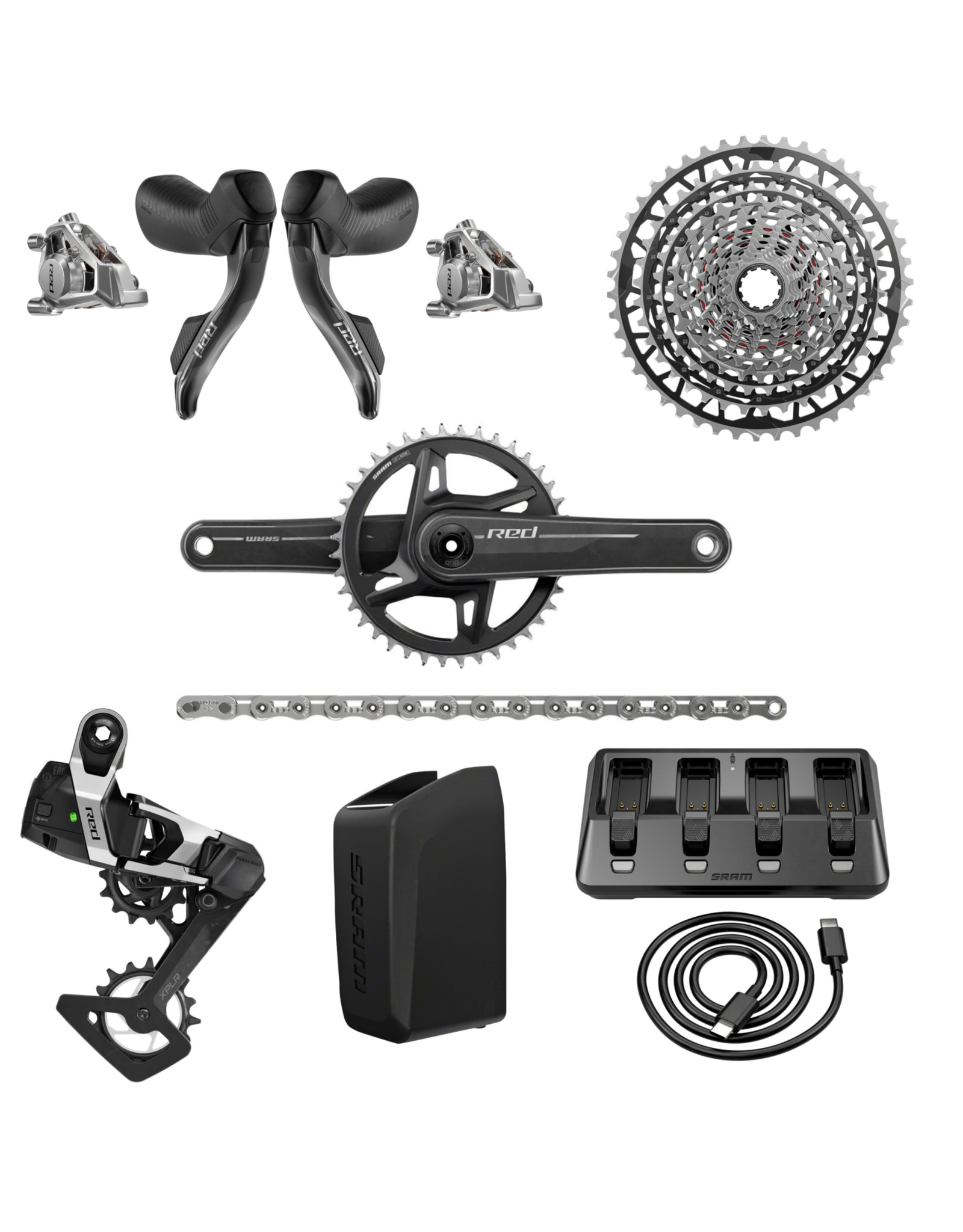 SRAM SRAM RED XPLR AXS 13-Speed Drivetrain Kit, E1,