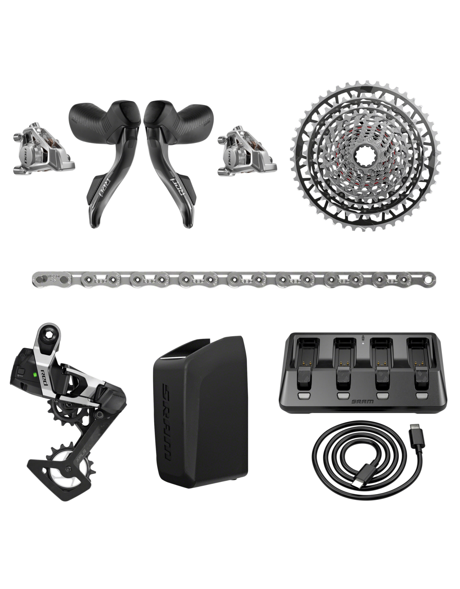 SRAM SRAM RED XPLR AXS 13-Speed Drivetrain Kit - Without Cranks