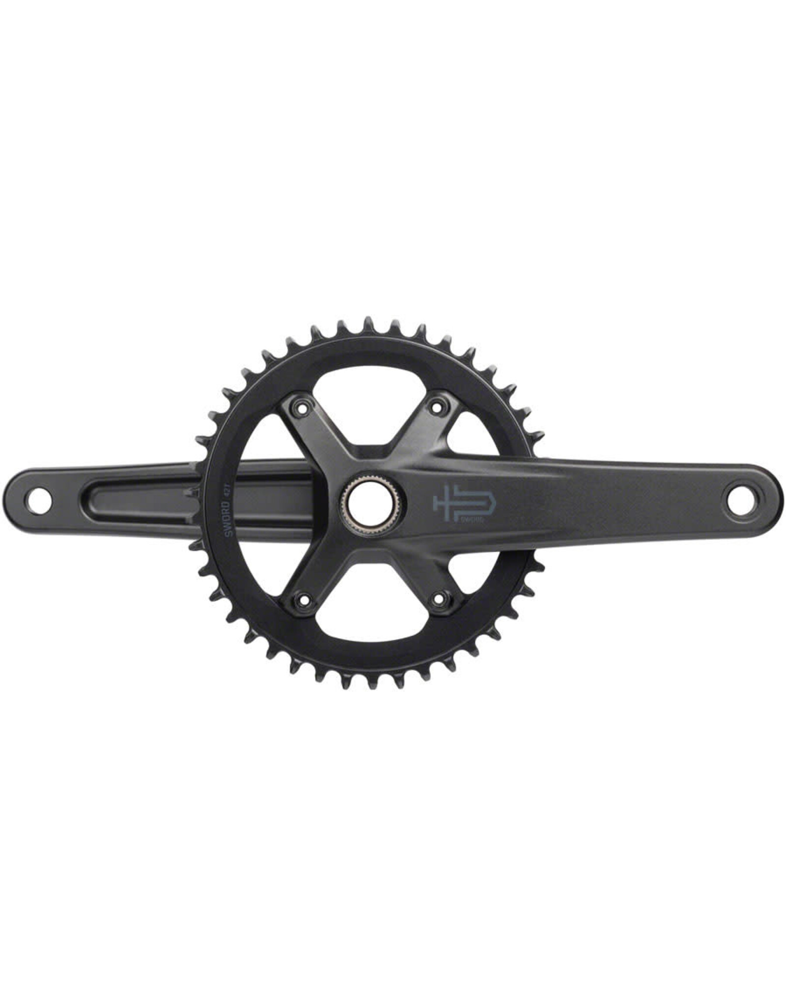 microSHIFT Sword 1x Crankset 10 Speed 110 Asym BCD 24mm Spindle Two Hoosiers Cyclery LLC