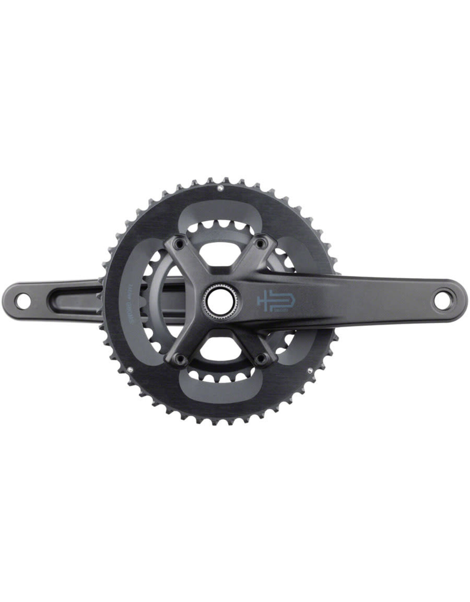 microSHIFT microSHIFT Sword 2x Crankset, 10-Speed, 110 Asym BCD, 24mm