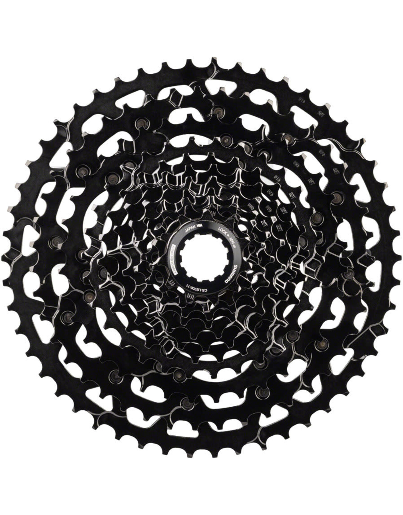 Shimano Shimano CUES  CS-LG700-11 Cassette - 11 Speed, 11-50t, LINKGLIDE, Black (Compatible w/ XT 11 Linkglide)