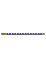 SRAM SRAM RED Flattop Chain - 12/13 Speed, 126 Links, Flattop, PowerLock, Rainbow, E1
