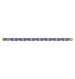 SRAM SRAM RED Flattop Chain - 12/13 Speed, 126 Links, Flattop, PowerLock, Rainbow, E1