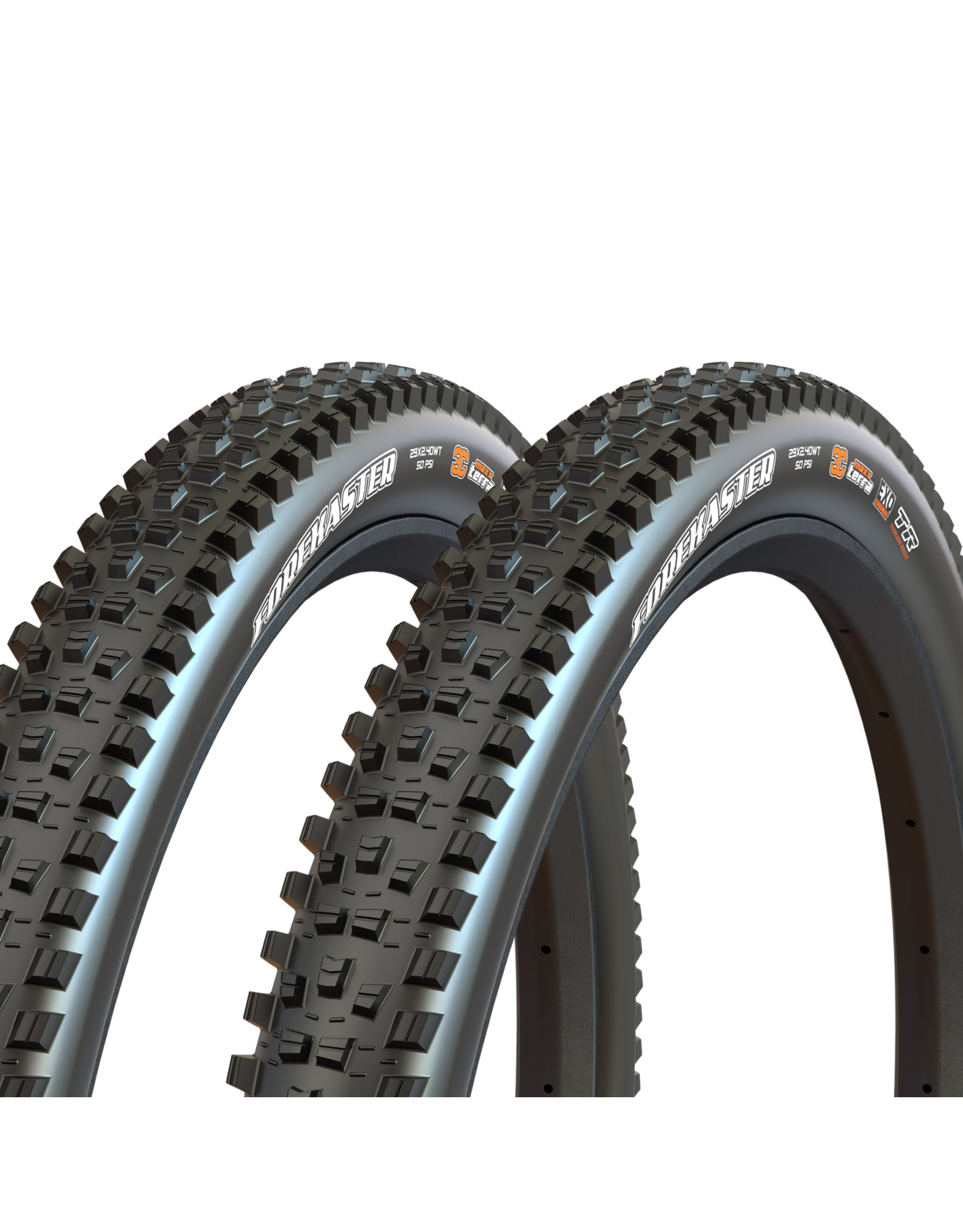 Maxxis Tire Kit: (Qty 2) Maxxis Forekaster Tire - 29 x 2.4, Tubeless, Folding, Black, Dual, EXO