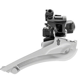 microSHIFT microSHIFT Sword Black Front Derailleur - 9-Speed, Double, 46-52t Max Ring, 34.9mm Band Clamp with 28.6 and 31.8 Adapters