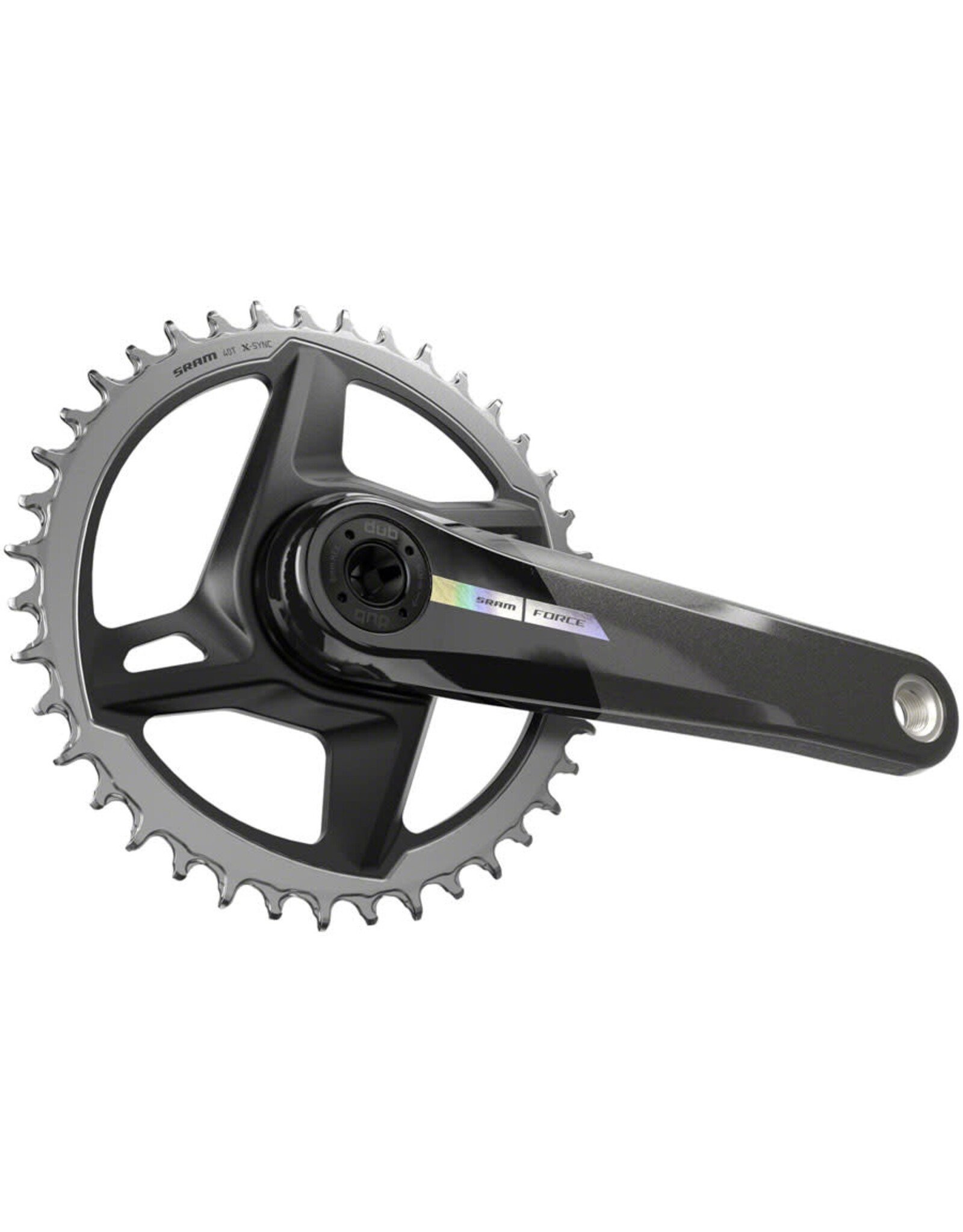 SRAM SRAM Force 1 Wide Crankset - 12-Speed, 40t, Direct Mount, DUB Spindle Interface, Iridescent Gray, D2