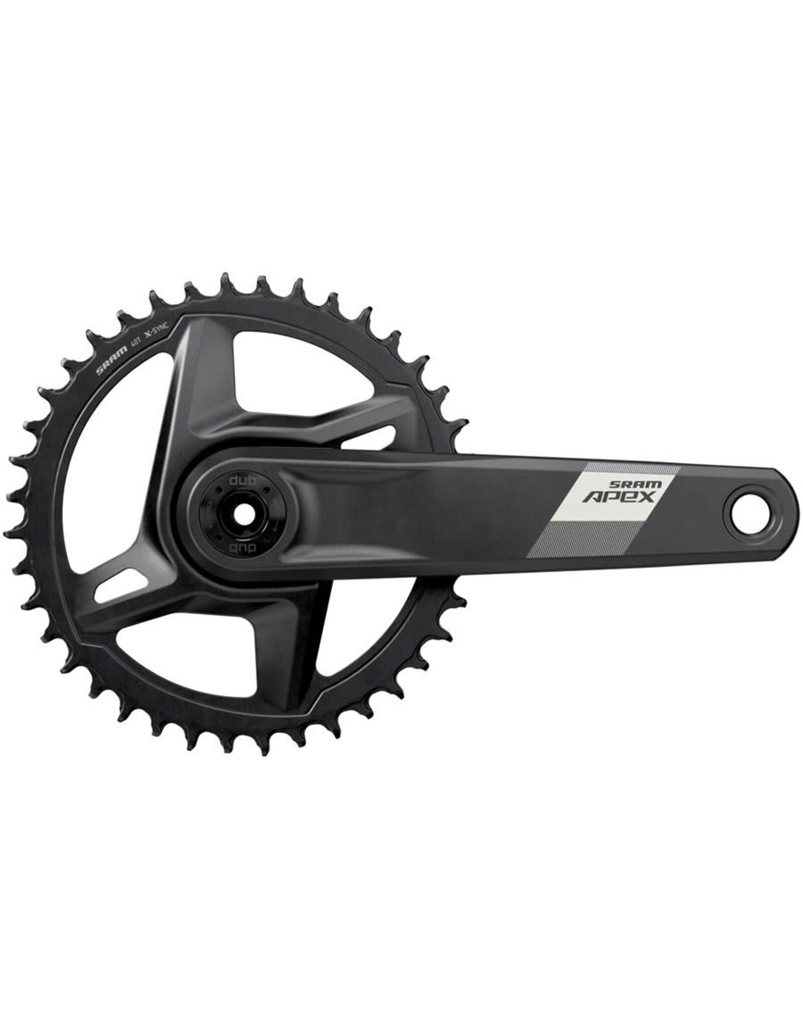 SRAM SRAM Apex 1 Wide Crankset - 12-Speed, 40t, Direct Mount, DUB Spindle Interface, Black, D1