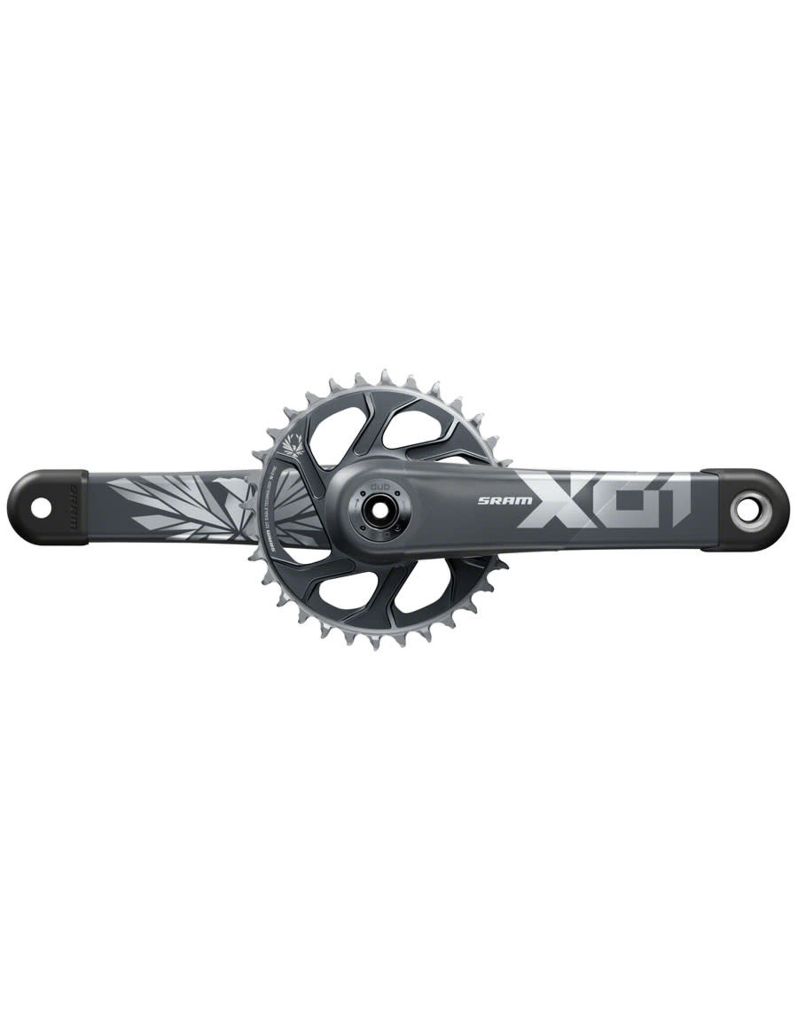 SRAM SRAM X01 Eagle Boost Crankset - 12-Speed, 32t, Direct Mount, DUB Spindle Interface, Lunar/Polar, C2, 52mm Chainline
